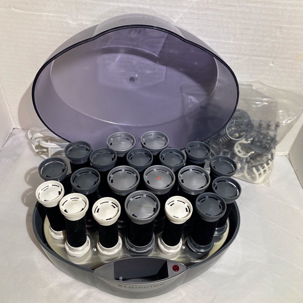 Remington Hair Rollers with Black and White Design